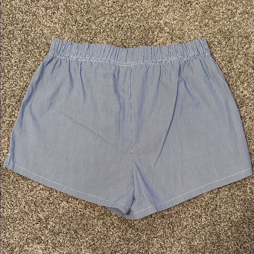 Ford Blue and White Striped Women's Boxer Shorts, Size Small - Picture 5 of 7